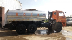 Tank car of the ACK type 71887 brand on the KAMAZ-43118-A5 chassis using bridges 43118-2300020, 43114-2500031, 43118-2500041, 43