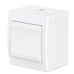 CADUCEUS ALING POWER 10AX, 250V~, IP44, white, art. 251.00