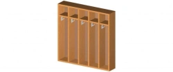 Floor cupboard for towels 10-section round, marking of "Yuginteriermebel" Ltd.