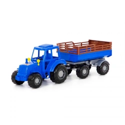 Altai" Tractor (blue) with Trailer No. 2 (in net), item 84767