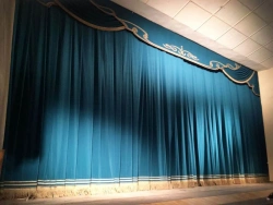 Textile products TM VERA for decoration of a stage, an auditorium, interiors of premises: Stage clothes. Type curtain (general