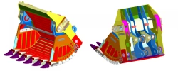 Straight shovel rock bucket 6.5 m3 (PC-1250.08.21.000)