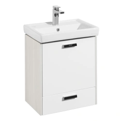 Cabinet under sink Aquaton York 55 M white, ash factory 1A170801YOAV01.A170.8.01Y.OAV.0