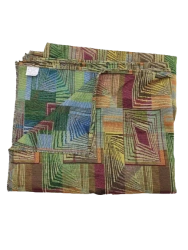 Coverlets, plaids, capes of cotton, mixed, synthetic fabrics