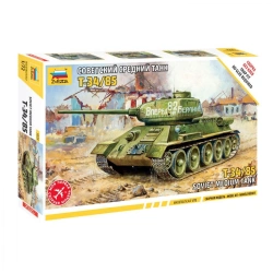 Assembled model Soviet medium tank T-34/85