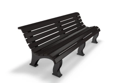 Sofa on polymer-sand supports