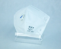 PPE. Filtering mask (respirator) for protection against aerosols Rutex® brand V2107 FFP2 NR D