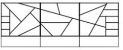 Composition library shelving unit . (School furniture brand "Interior" series "TDI School")