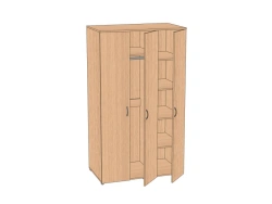 Clothes and linen cupboard 3-leaf 1050*603*1830 mm ASHPB-105