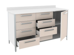 Table for physical examinations SKDL 2-1 from the set of furniture for clinical diagnostic laboratories according to TU 9452-013