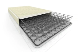 Polycotton-frame spring mattress