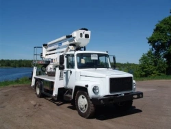 Lever-telescopic autohydro lift AGP-28RT GAZ-33086 27.1M 230/120KG 11.2/13.6M