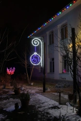 LED console (LED panel) "Magic Ball" - decorative street lamp on brackets (modifications 220V, 24)