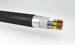 Control cables, not spreading combustion, flame retardant, with copper conductors, with insulation made of polymer composites, n