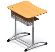 Single-seat adjustable desk, article number PE-OP5-7