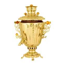 Samovar 7 litre flaming samovar Shot glass brass