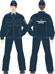 Women's office suits (jacket, trousers) for protection against mechanical effects and general industrial contamination of employ