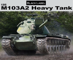 Assembled model M103A2 heavy tank