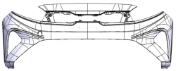 Front bumper (bumper cover) BD B86511-M6000