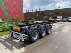 Three-axle container semitrailer model PK-24 of modification PK-24P with axle unit BPW HSFALM 9010-15 V36 61.68.361.147QS and wi