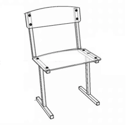 Metal-framed children's chair