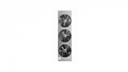 Stationary electric heat curtain with water heat exchanger, KALASHNIKOV trade mark, model KAC-AD5015W zink