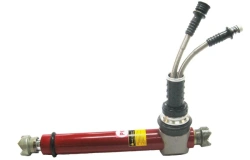 Double-acting hydraulic cylinder with single-acting rod TsG-1
