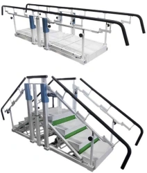 Exerciser in the form of parallel bars for walking training "ORTORENT CARMINA". Model "Stair bars" according to TU 32.50.50-022-