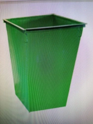Metal container 0,75 m3 for waste collection