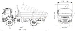 Dump trucks without CMU with diesel engine with GVW more than 5 tonnes , but not more than 20 tonnes, type 57590 modifications :