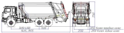 Rear-loading rubbish truck model MK-4544-19
