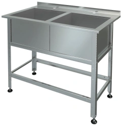 Sink with edge MB-2-0,3-0,63/1,21 (stainless steel)