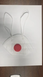 Disposable, non-sterile, non-woven disposable respirator mask with exhalation valve FFP3 KN99 with headband
