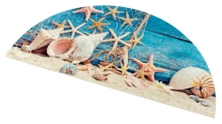 SHAHINTEX SILK PHOTOPRINT mat (54) "Shells" 62x31 (semi-circular)