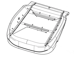 Driver's seat cushion pad 6803113AKN01C