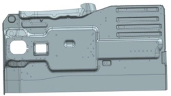 Floor panel left A9606162652