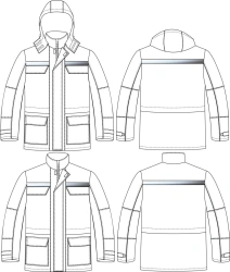 Men's jacket for protection against low temperatures