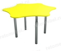 Romashka table (one-piece) on adjustable legs