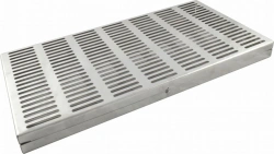 Perforated container with swivelling lid and lock KPrPK-"MEDICON".
