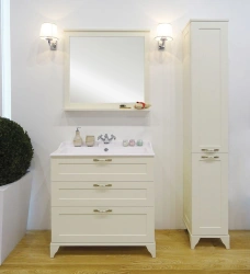 Cabinet under sink Aquaton Leon 80 H oak beige 1A187801LBPR01.A187.8.01L.BPR.0