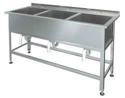Sink with a board three-section MB-3
