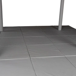 Article for the equipment of sensory-dynamic halls of the Sova Nanny trade mark: Floor protective covering of the inner perimete