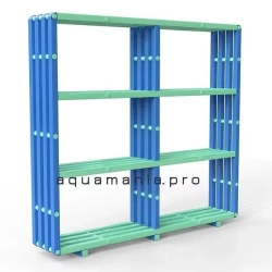 PVC profile shelving unit