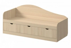 Wooden bed for children of "Edelwood" trade mark