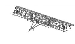 Cultivator wide-cultivator without chain continuous tillage KSHU-12M