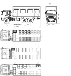 Specialised passenger vehicle (shift bus) type 30090 models: 300901-1A, 300901-1B, 300902-2A, 300902