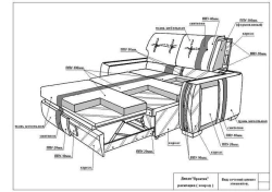 Folding sofa (D 2)