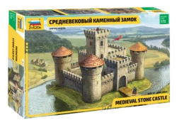 Assembled model Medieval castle