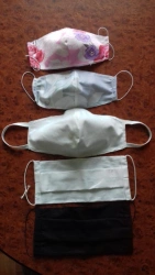 Hygienic reusable face mask made of cotton fabrics