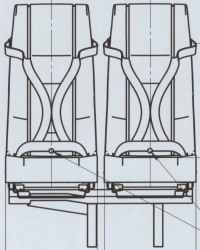 A66R33-6840010 Right-hand double seat